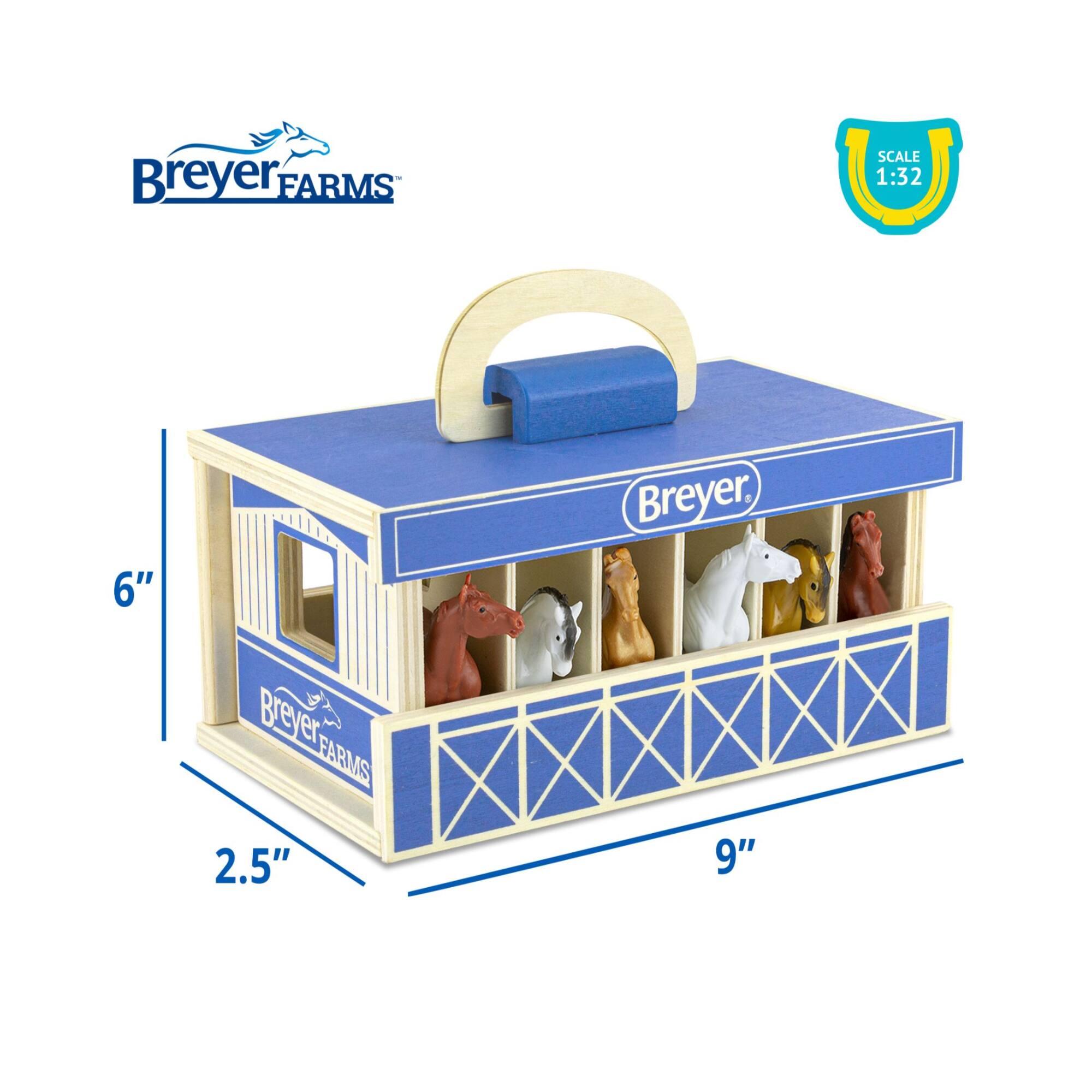 Reeves Breyer Horses Breyer Farms Wooden Stable Play Set